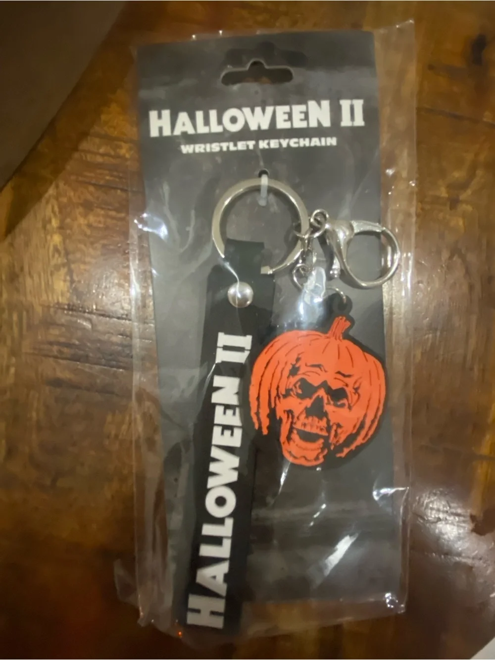 Halloween II Orange Pumpkin Wristlet Keychain - Official Movie Merchandise